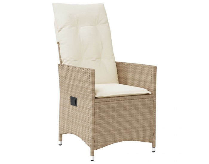 Sonata H 5 Частен градински комплект за хранене с възглавници Бежов полирактан