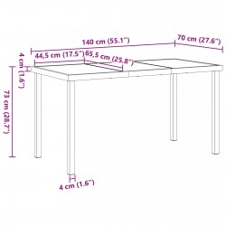 Sonata H 5-частен комплект за хранене в градината с възглавници Черен полиратан - Комплекти за външни условия