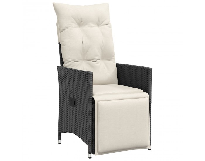 Sonata H 5 Частен градински комплект със възглавници Черен полиратан