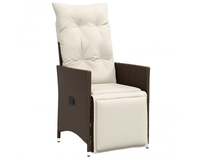 Sonata H 5 частен комплект за градина с възглавници Кафяв полиратан