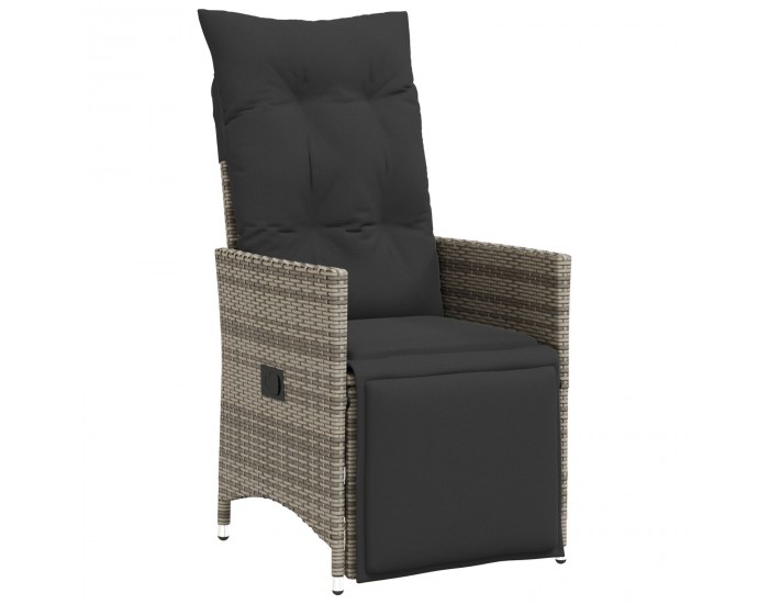 Sonata H 5 частен комплект за хранене в градината с възглавници сив полиратан