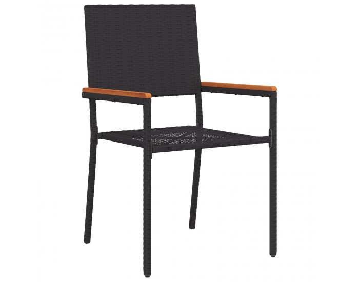 Sonata H 5-частов комплект за градинско хранене Черен Полиратан