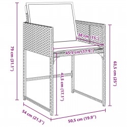 Sonata H 5 части комплект за градинско хранене с възглавници бежов полиратан - Комплекти за външни условия