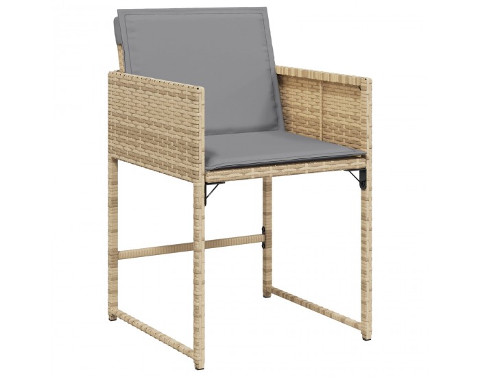 Sonata H 5 Частен комплект градинска трапезария с възглавници Бежов Полиратан