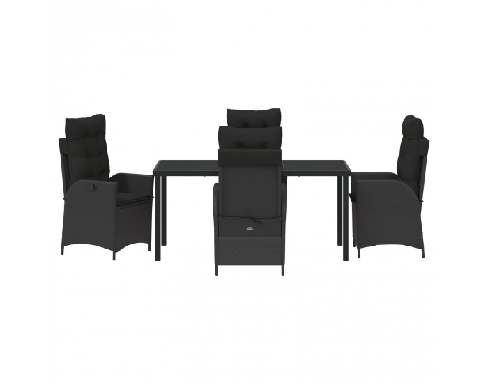 Sonata H 5 Часов набор за хранене градина с възглавници Черен полиратан