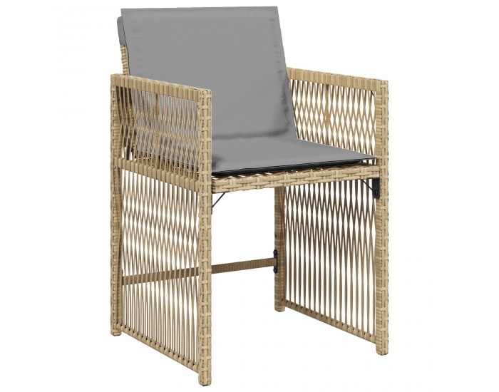 Sonata H 5 части градински трапезарен комплект с възглавници Бежов полиратан