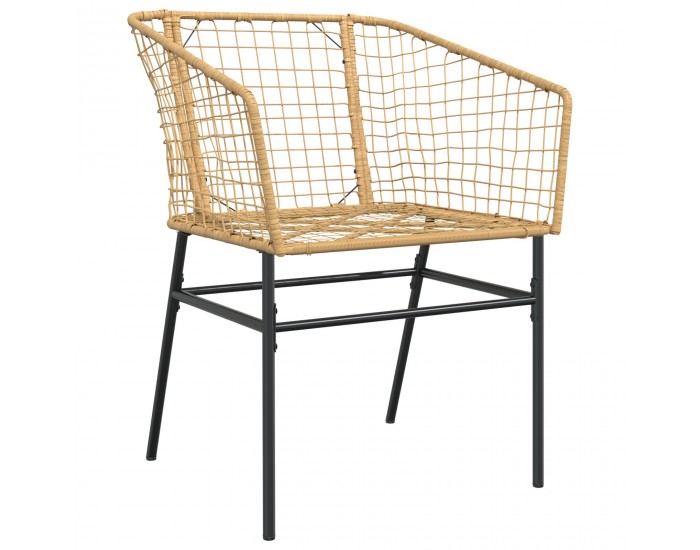 Sonata H 5 части градински трапезен комплект Кафяв поли ратан