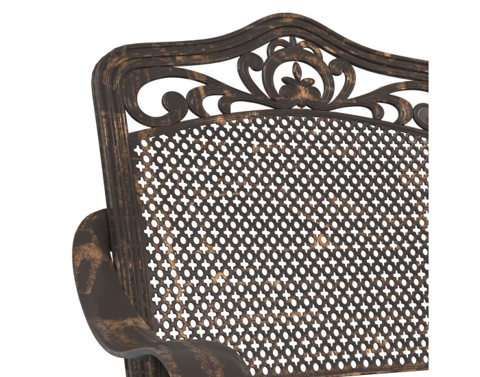 Sonata H Градински столове 2 броя Бронзово Чугунно Алуминий