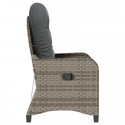 Sonata H Recliner Chair with Cushion Grey Poly Rattan Sonata H Recliner Chair with Cushion Grey Poly Rattan - Градински столове