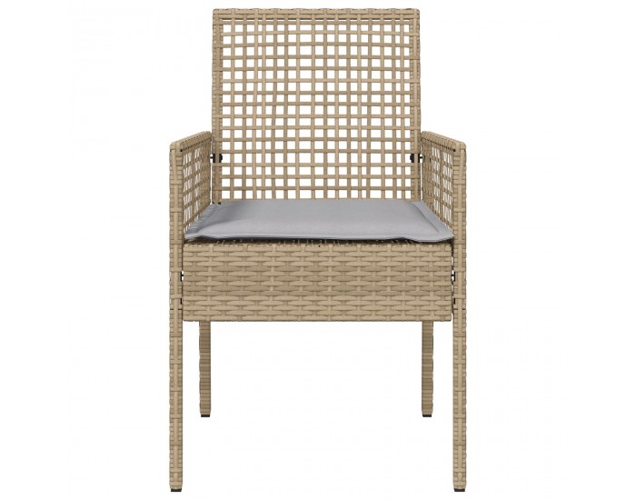 Sonata H Градински столове 2 броя с възглавници Бежово Полипропилен Sonata H Градински столове 2 броя с възглавници Бежово Полипропилен