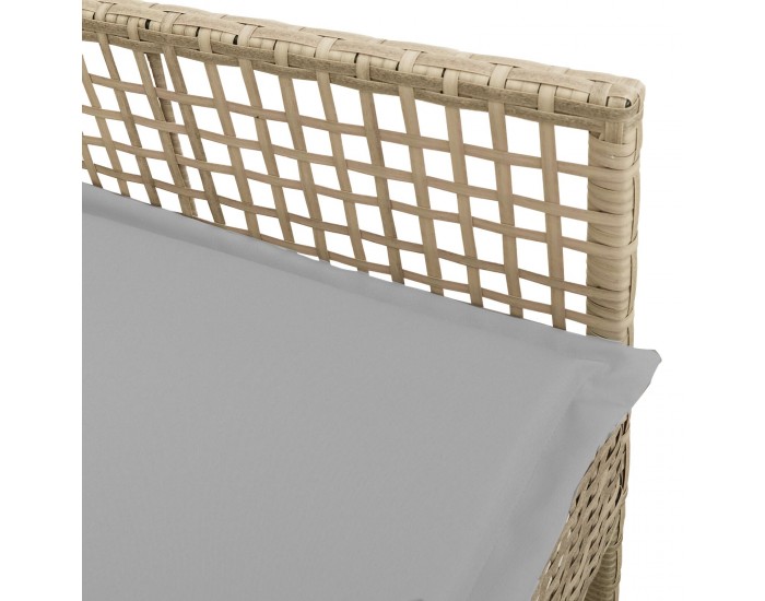 Sonata H Градински столове 2 броя с възглавници Бежово Полипропилен Sonata H Градински столове 2 броя с възглавници Бежово Полипропилен