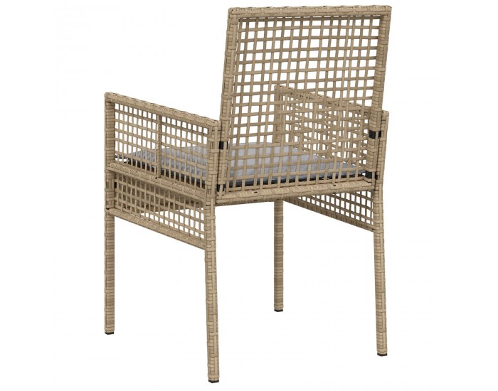 Sonata H Градински столове 2 броя с възглавници Бежово Полипропилен Sonata H Градински столове 2 броя с възглавници Бежово Полипропилен