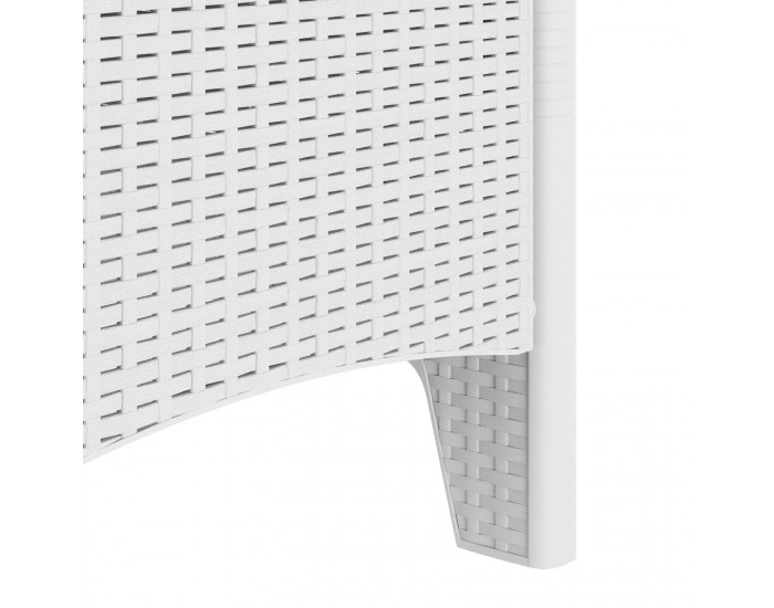 Sonata H Градински столове 2 бр. Бял полиратан