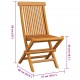 Sonata H Градински столове с яркозелени възглавници 6 бр тик масив