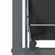 Sonata H Градински столове 4 бр черни 55x61,5x90 см Textilene и стомана