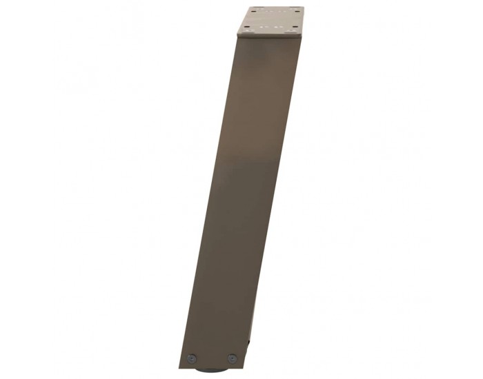 Sonata H Крака за масичка за кафе, U-образни, 2 бр., естествена стомана, 28 x (42-43) см, стомана