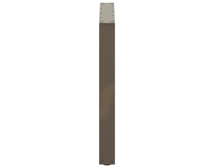 Sonata H Крака за трапезна маса, U-образни, 3 бр., естествена стомана, 90 x (72-73) см, стомана