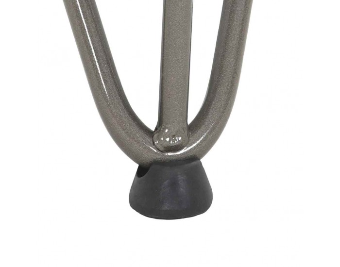 Sonata H Крака тип „фиба“ за масичка за кафе, 4 бр., естествена стомана, 20 см, масивна стомана