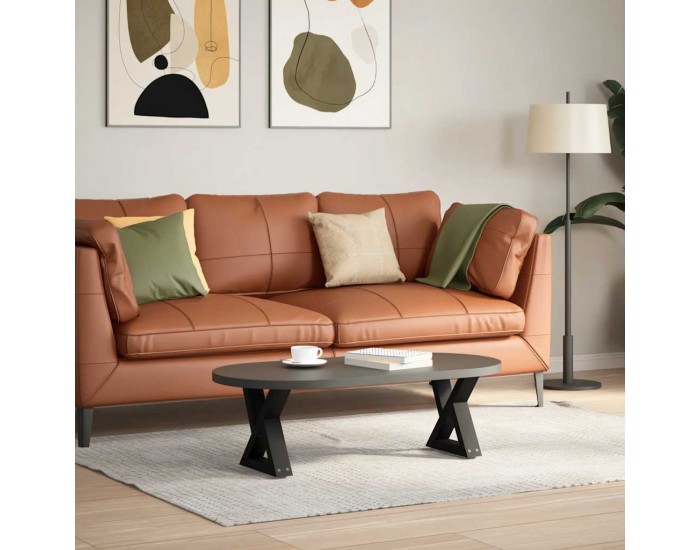 Sonata H Крака за масичка за кафе, 2 бр., черни, 30 x (30-31,3) см, стомана