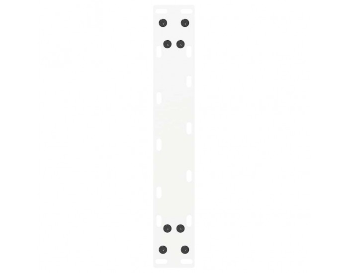 Sonata H Крака за масичка за кафе, U-образни, 2 бр., бели, 38 x (42-43) см, стомана
