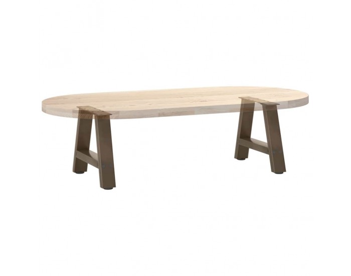 Sonata H Крака за масичка за кафе, А-образни, 2 бр., 50 x (30-31) см, стомана