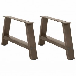 Sonata H Крака за масичка за кафе, А-образни, 2 бр., 70 x (30-31) см, стомана - Маси