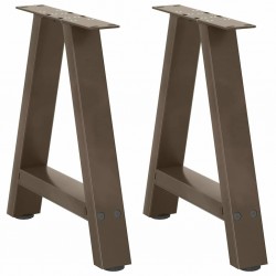 Sonata H Крака за масичка за кафе, А-образни, 2 бр., 38 x (42-43) см, стомана - Маси