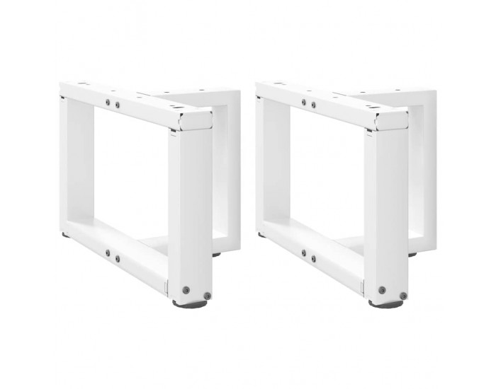 Sonata H Крака за масичка за кафе, Т-образни, 2 бр., бели, 50x25x(30-31) см, стомана Sonata H Крака за масичка за кафе, Т-образни, 2 бр., бели, 50x25x(30-31) см, стомана