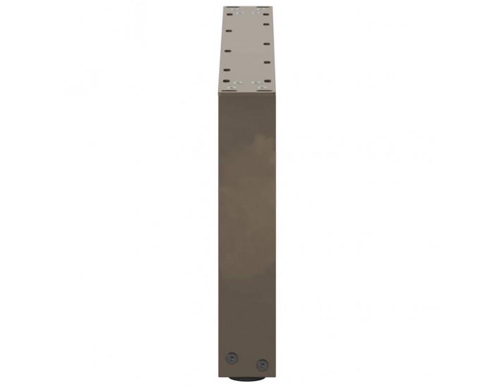 Sonata H Крака за масичка за кафе, U-образни, 2 бр., естествена стомана, 70 x (30-31) см, стомана