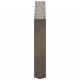 Sonata H Крака за масичка за кафе, U-образни, 2 бр., естествена стомана, 70 x (30-31) см, стомана