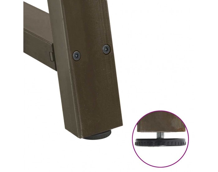 Sonata H Крака за масичка за кафе, А-образни, 2 бр., 30 x (30-31) см, стомана