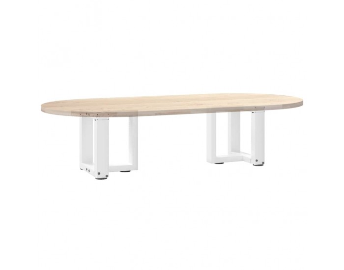 Sonata H Крака за масичка за кафе, Т-образни, 2 бр., бели, 30x25x(30-31) см, стомана Sonata H Крака за масичка за кафе, Т-образни, 2 бр., бели, 30x25x(30-31) см, стомана