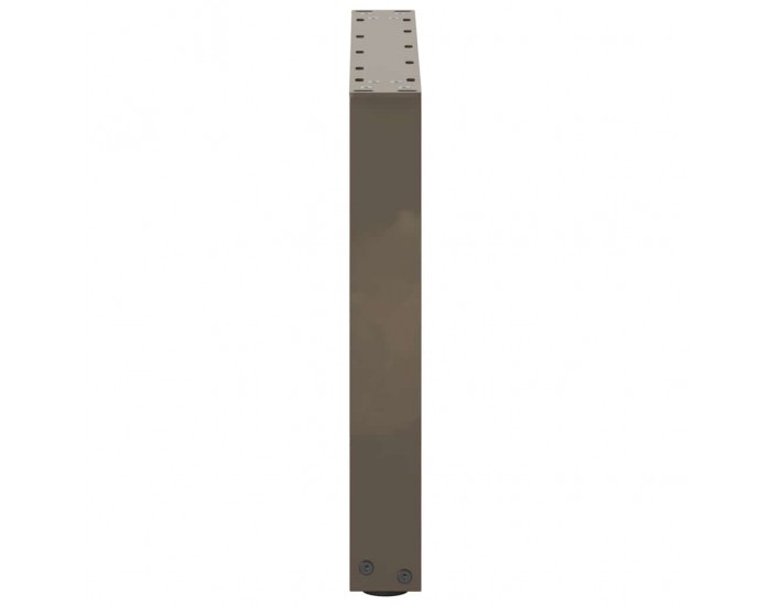 Sonata H Крака за масичка за кафе, U-образни, 2 бр., естествена стомана, 50 x (42-43) см, стомана