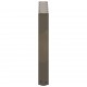 Sonata H Крака за масичка за кафе, U-образни, 2 бр., естествена стомана, 50 x (42-43) см, стомана
