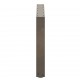 Sonata H Крака за масичка за кафе, U-образни, 2 бр., естествена стомана, 70 x (42-43) см, стомана