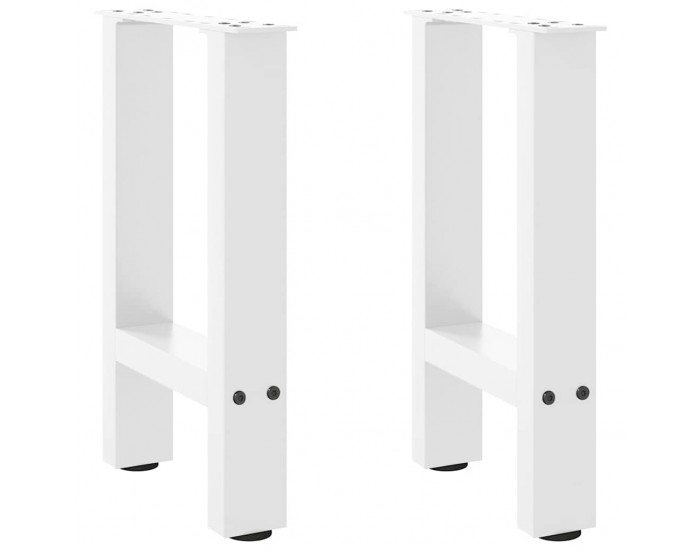 Sonata H Крака за масичка за кафе, бели, 2 бр., 38 x (42-43) см, стомана