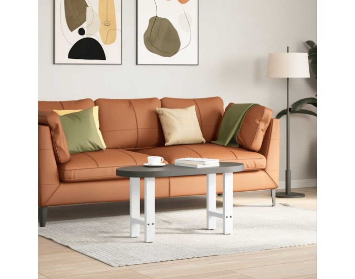 Sonata H Крака за масичка за кафе, бели, 2 бр., 38 x (42-43) см, стомана