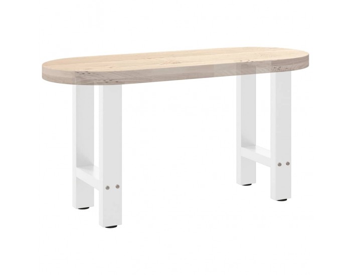 Sonata H Крака за масичка за кафе, бели, 2 бр., 38 x (42-43) см, стомана