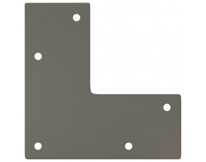 Sonata H Крака тип „фиба“ за масичка за кафе, 4 бр., естествена стомана, 10 см, масивна стомана