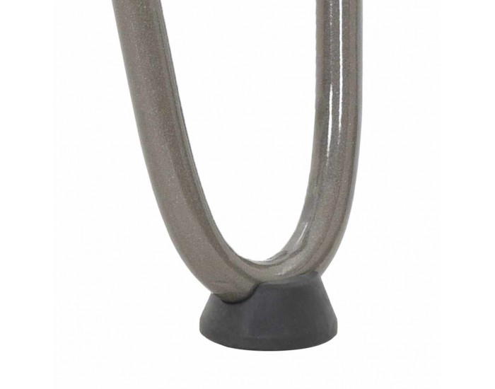 Sonata H Крака тип „фиба“ за масичка за кафе, 4 бр., естествена стомана, 10 см, масивна стомана