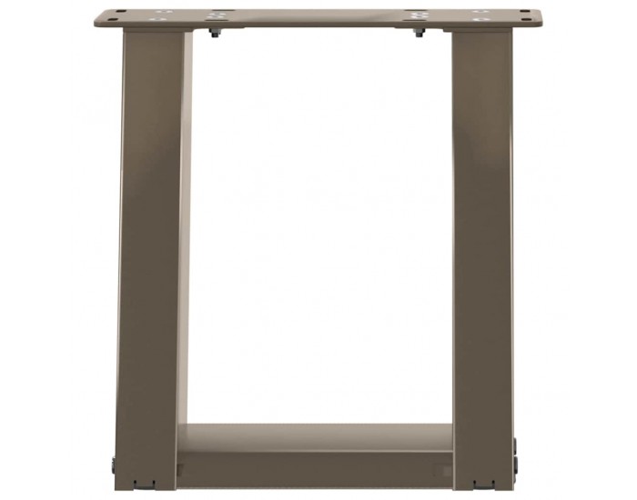 Sonata H Крака за масичка за кафе, U-образни, 2 бр., естествена стомана, 30 x (30-31) см, стомана
