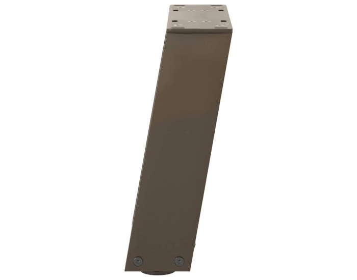 Sonata H Крака за масичка за кафе, U-образни, 2 бр., естествена стомана, 30 x (30-31) см, стомана