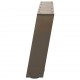 Sonata H Крака за масичка за кафе, U-образни, 2 бр., естествена стомана, 60 x (30-31) см, стомана