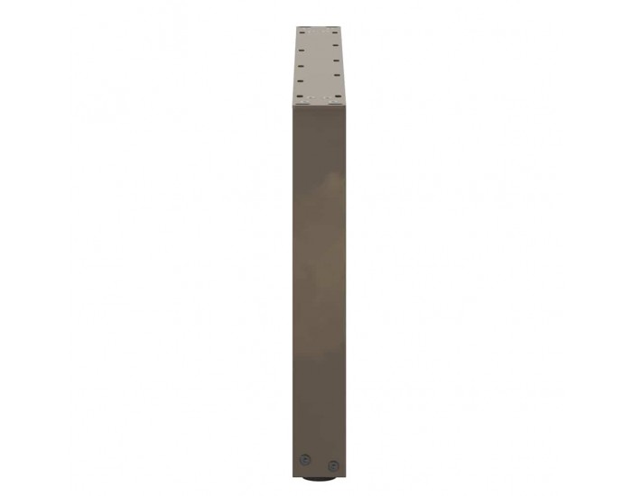 Sonata H Крака за масичка за кафе, U-образни, 2 бр., естествена стомана, 60 x (42-43) см, стомана