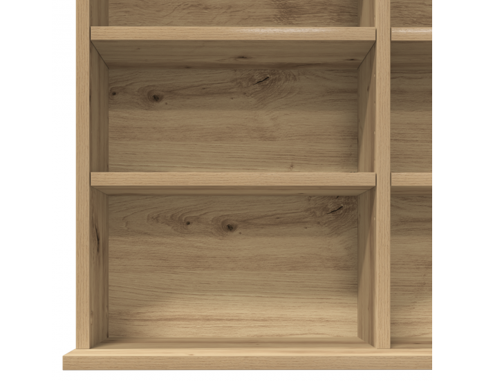 Sonata H Шкаф за CD от артезан дъб - 101x23x177.5 см, изработен от инженерна дървесина