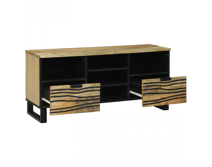 Sonata H TV шкаф 100x33.5x46 см от масивно мангово дърво Sonata H TV шкаф 100x33.5x46 см от масивно мангово дърво