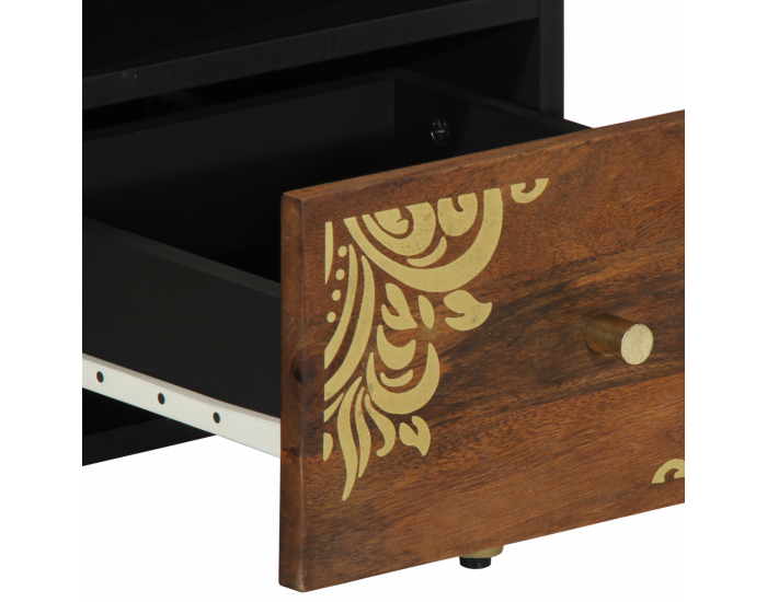 Sonata H ТВ шкаф 70x33x46 см от масивно дърво от манго