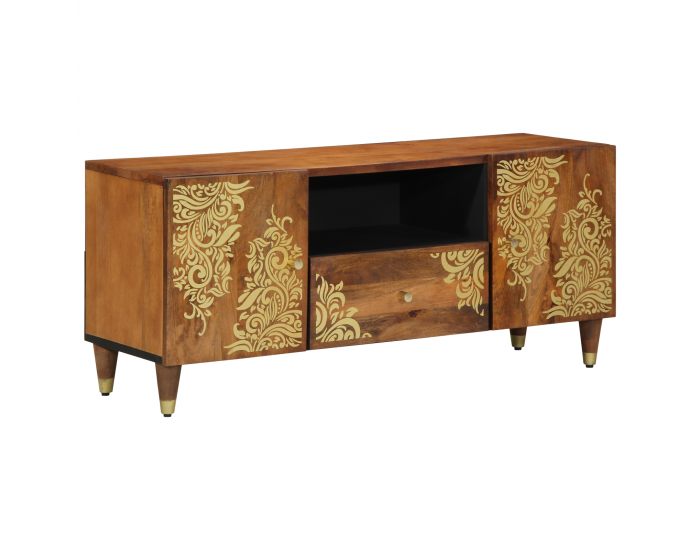 Sonata H ТВ шкаф 105x33x46 см от масивно мангово дърво