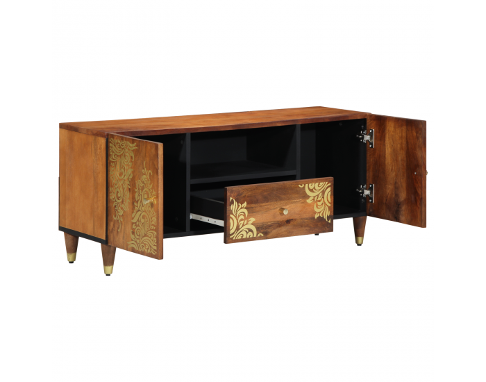 Sonata H ТВ шкаф 105x33x46 см от масивно мангово дърво