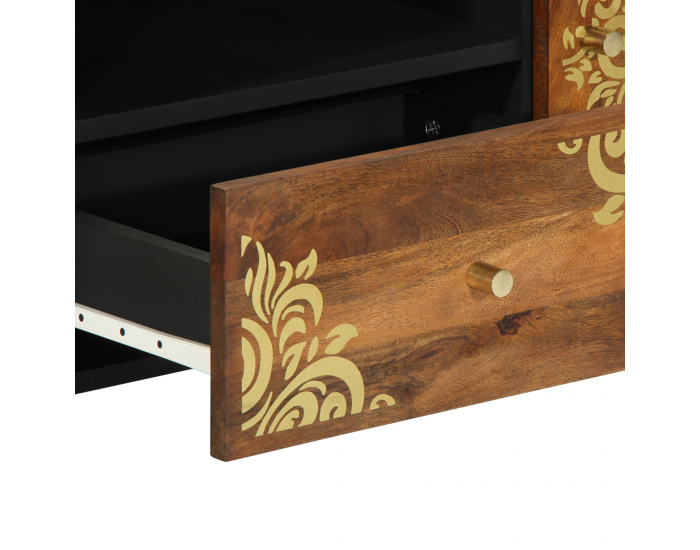 Sonata H ТВ шкаф 105x33x46 см от масивно мангово дърво